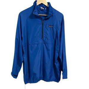 Patagonia Vintage Lightweight Rain Jacket Men’s Medium‎ 1/4 Zip Blue Windbreaker